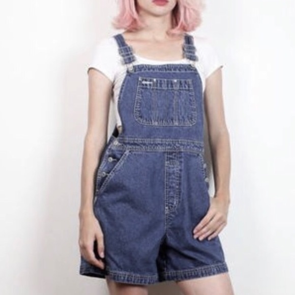 GAP Pants - Gap Shortall Stone Wash Denim Overalls S